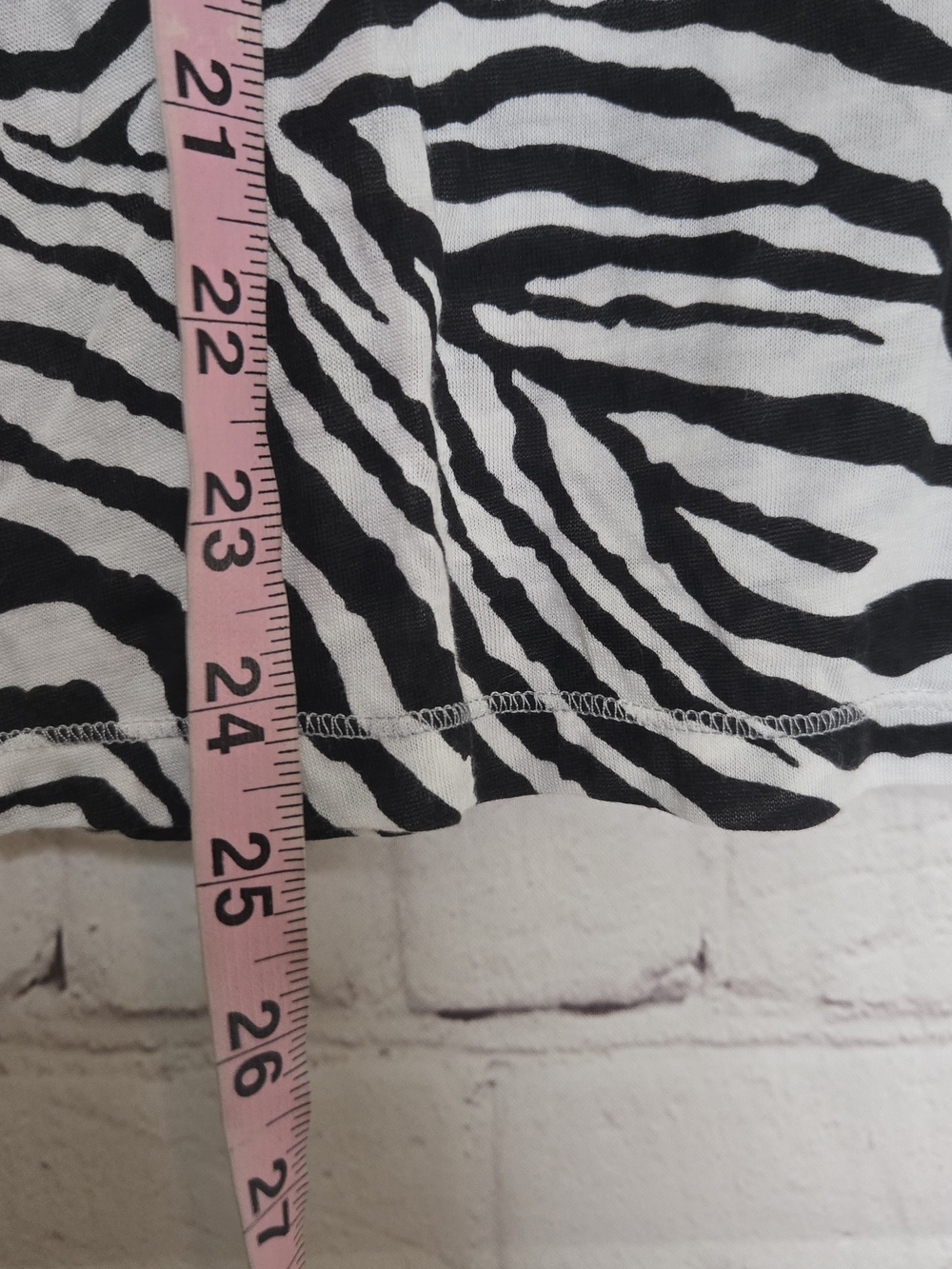 y2k Express mcbling semi sheer zebra print long sleeve top M - Picture 4 of 5
